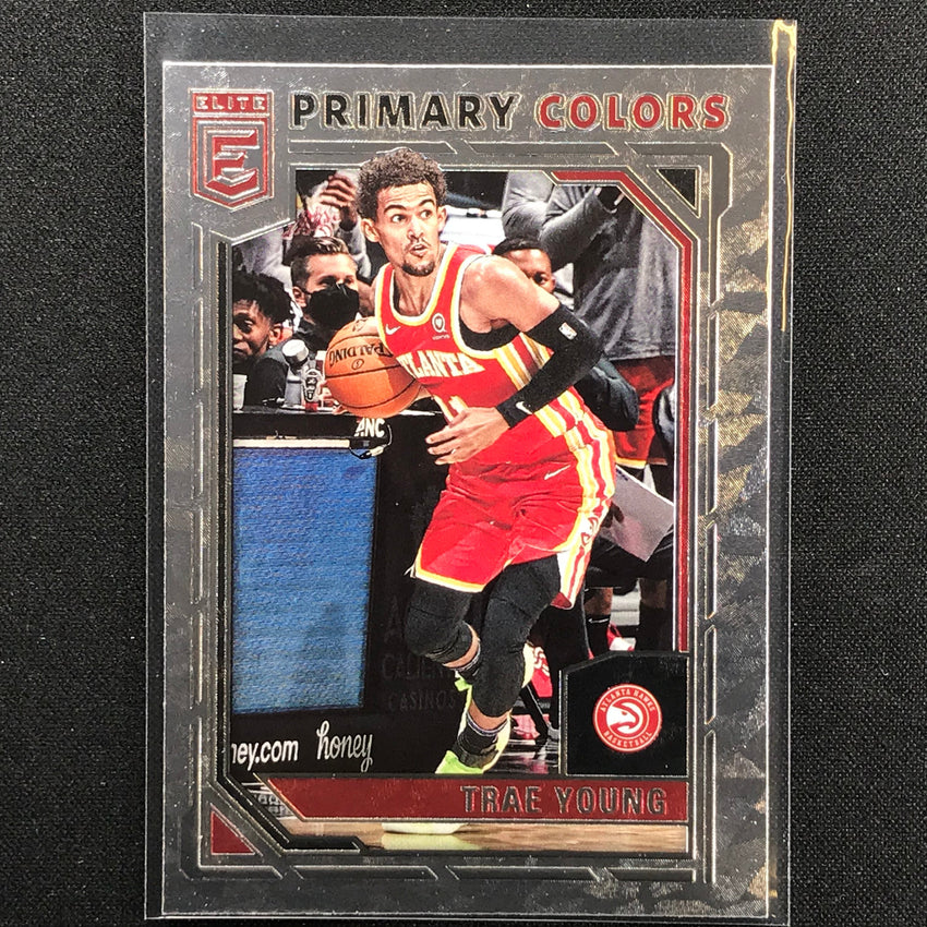 2021-22 Donruss Elite TRAE YOUNG Primary Colors Base #9