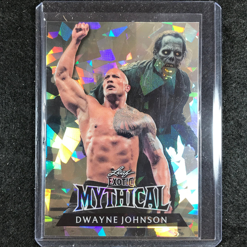 2024 Leaf Metal Legends Dwayne Johnson Mythical Zombie Crystal 1/1 #6