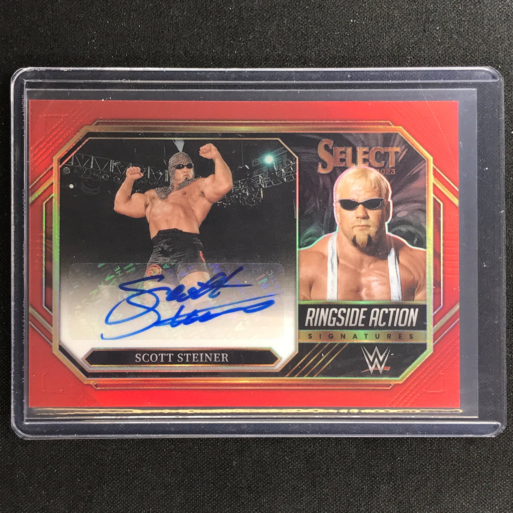 2023 Select Wwe Scott Steiner Ringside Action Signatures Auto Red 20/6 ...