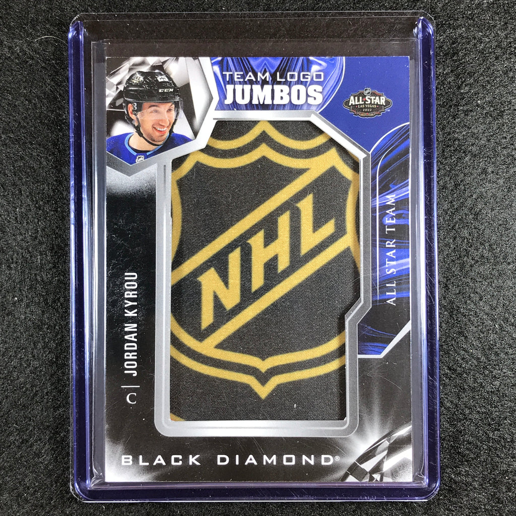 2022-23 Black Diamond Nhl Jordan Kyrou Team Logo Jumbo Manufactured Re ...