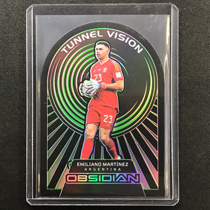 2022-23 Obsidian Emiliano Martinez Tunnel Vision Die-cut Electric Green 5/5