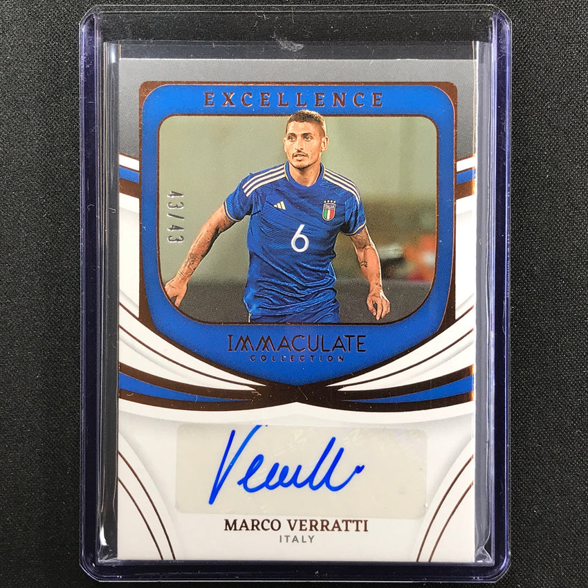 2022-23 Immaculate Marco Verratti Excellence Auto Bronze 43/43