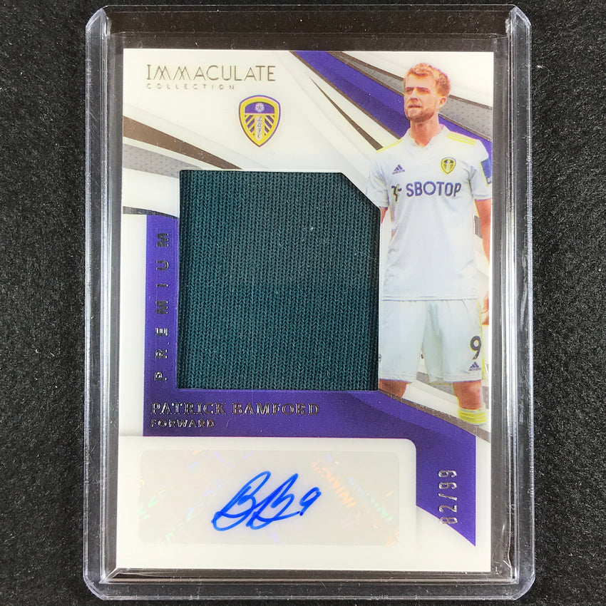 2021 Immaculate Patrick Bamford Premium Swatch Jersey Auto Silver 82/99