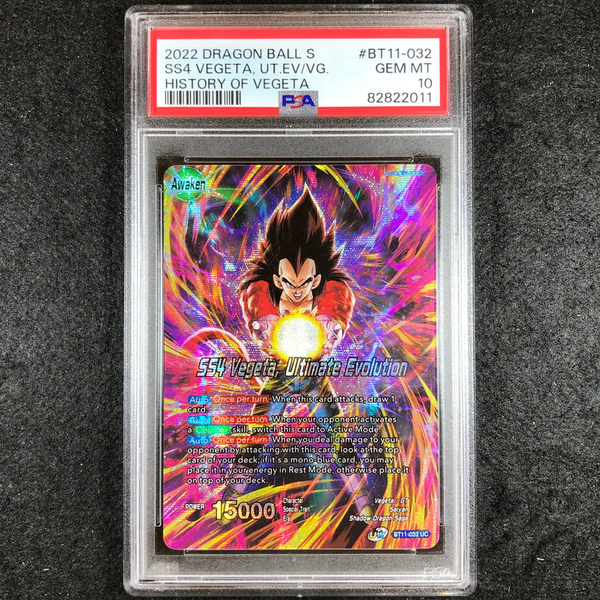 Psa 10 SS4 Vegeta Ultimate Evolution - BT11-032 - Theme Selection History of Vegeta 011