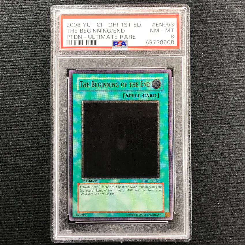 PSA 8 The Beginning of the End - PTDN-EN053 - Ultimate Rare 1st