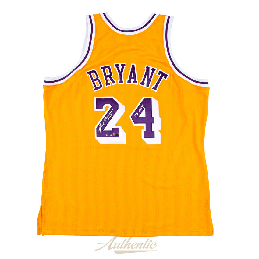 Kobe Bryant Autographed Gold Mitchell Ness Jersey Melbourne CBD Cherry Collectables