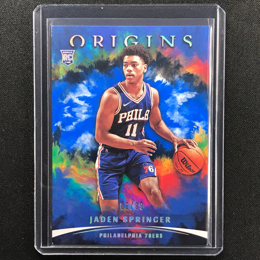 2021-22 Origins Jaden Springer Rookie Blue 6/99