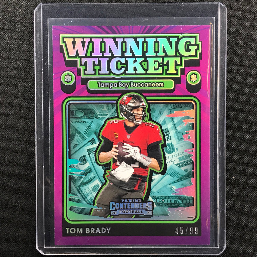 2021 Contenders Tom Brady Winning Ticket Silver 45/99