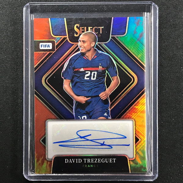 2022-23 Select FIFA DAVID TREZEGUET Signatures Auto Tie-Dye 5/25