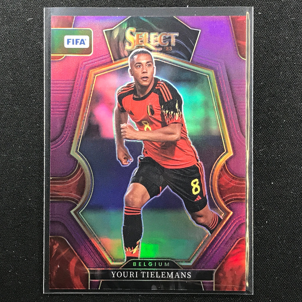 2022-23 Select FIFA YOURI TIELEMANS Mezzanine Purple 71/75 #110 ...