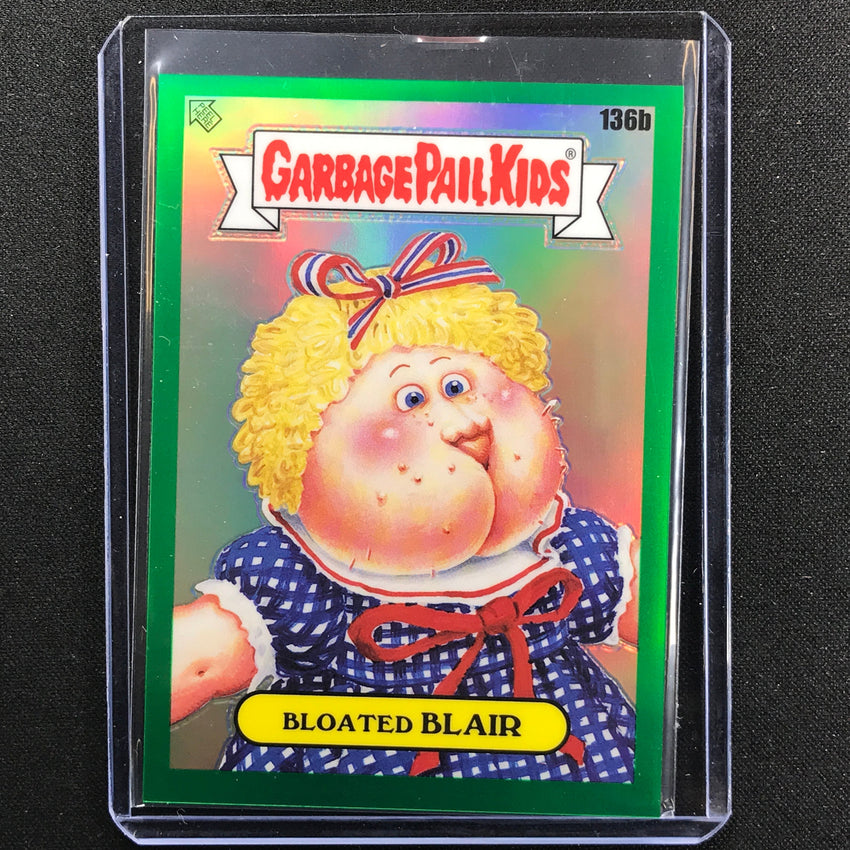 2021 Chrome Garbage Pail Kids Gpk Os4 Bloated Blair Green /299 No 136b