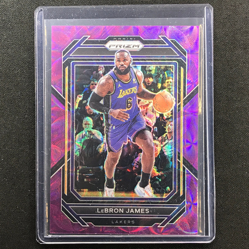 2022-23 Prizm LEBRON JAMES Choice Purple Scope 16/20 – Cherry Collectables