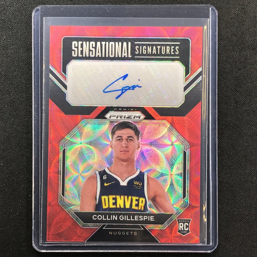 2022-23 Prizm COLLIN GILLESPIE Sensational Signatures Rookie Auto Choice Red #CG