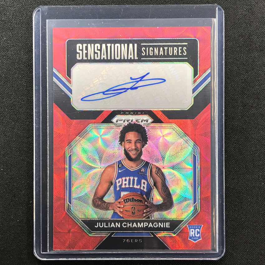 2022-23 Prizm JULIAN CHAMPAGNIE Sensational Signature Rookie Auto Choi ...