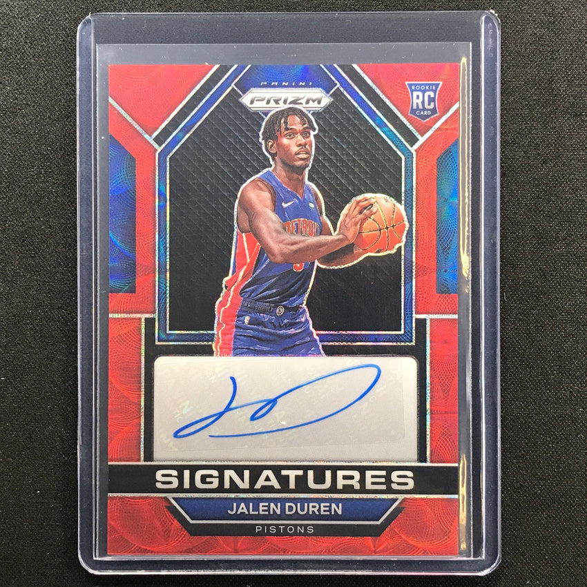 2022-23 Prizm JALEN DUREN Rookie Signatures Auto Choice Red Scope #JDU ...