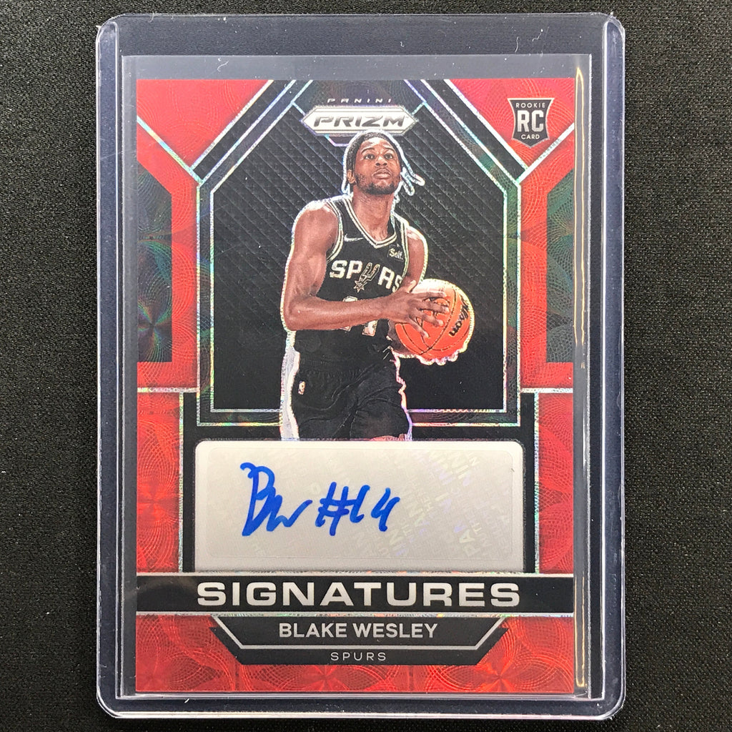 2022-23 Prizm Blake Wesley Rookie Signatures Auto Choice Red Scope No ...