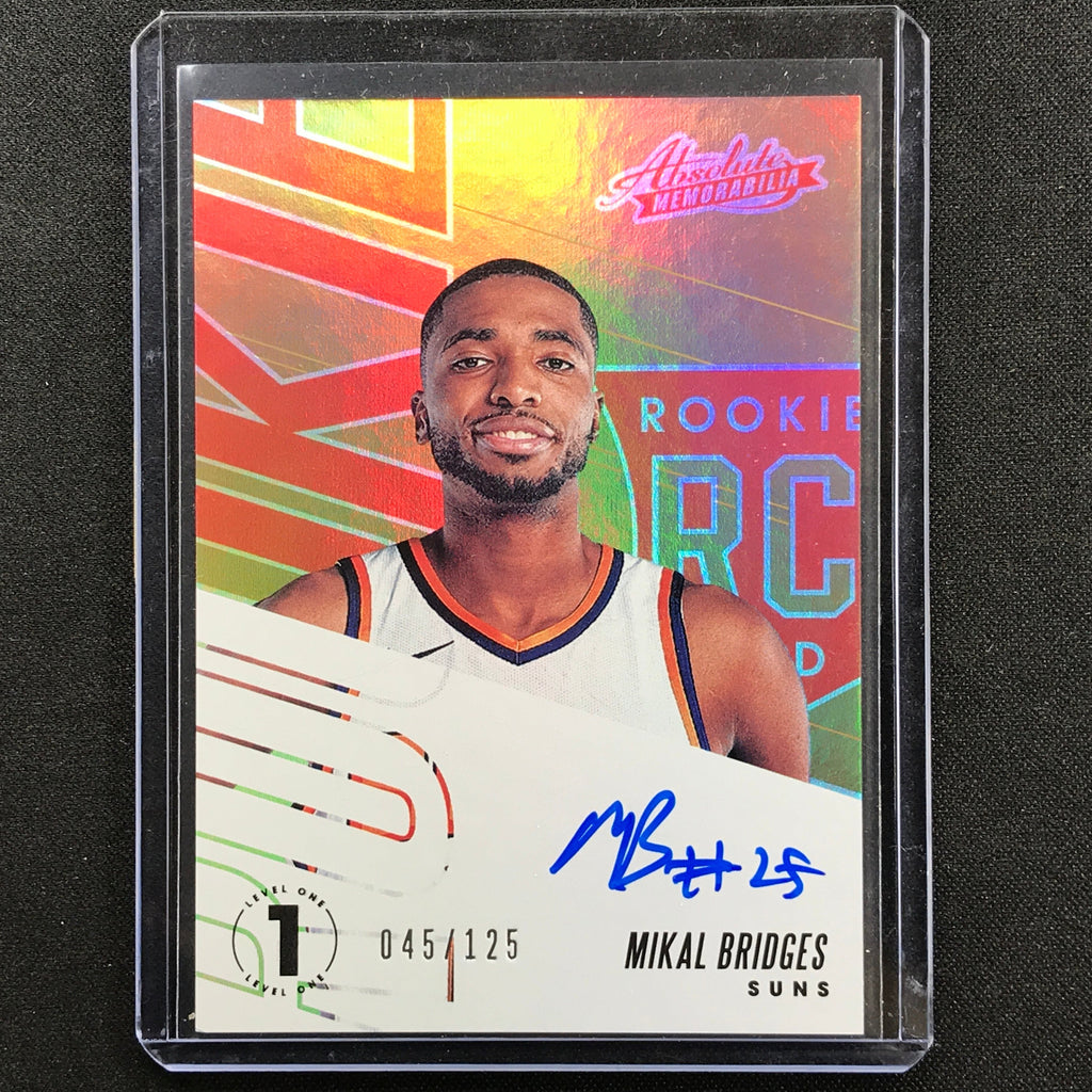 2018-19 Absolute MIKAL BRIDGES Rookie Auto Level 1 45/125 – Cherry ...