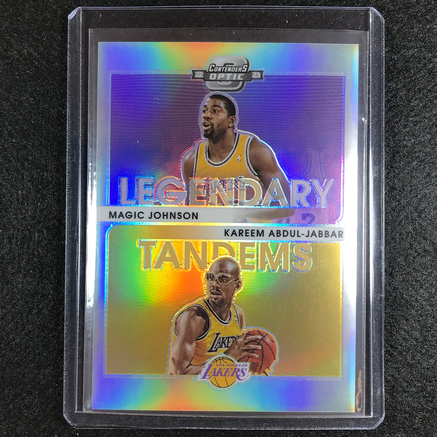 2022-23 Contenders Optic Abdul-jabbar Magic Johnson Legendary Tandems Silver No 9