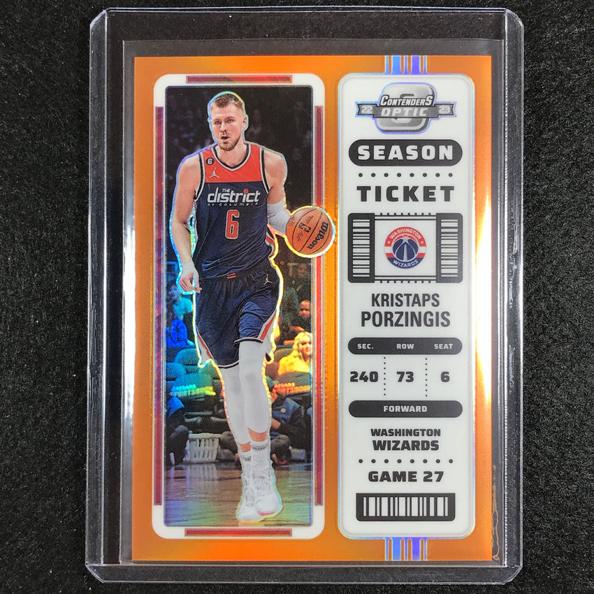 Porzingis cheap orange jersey