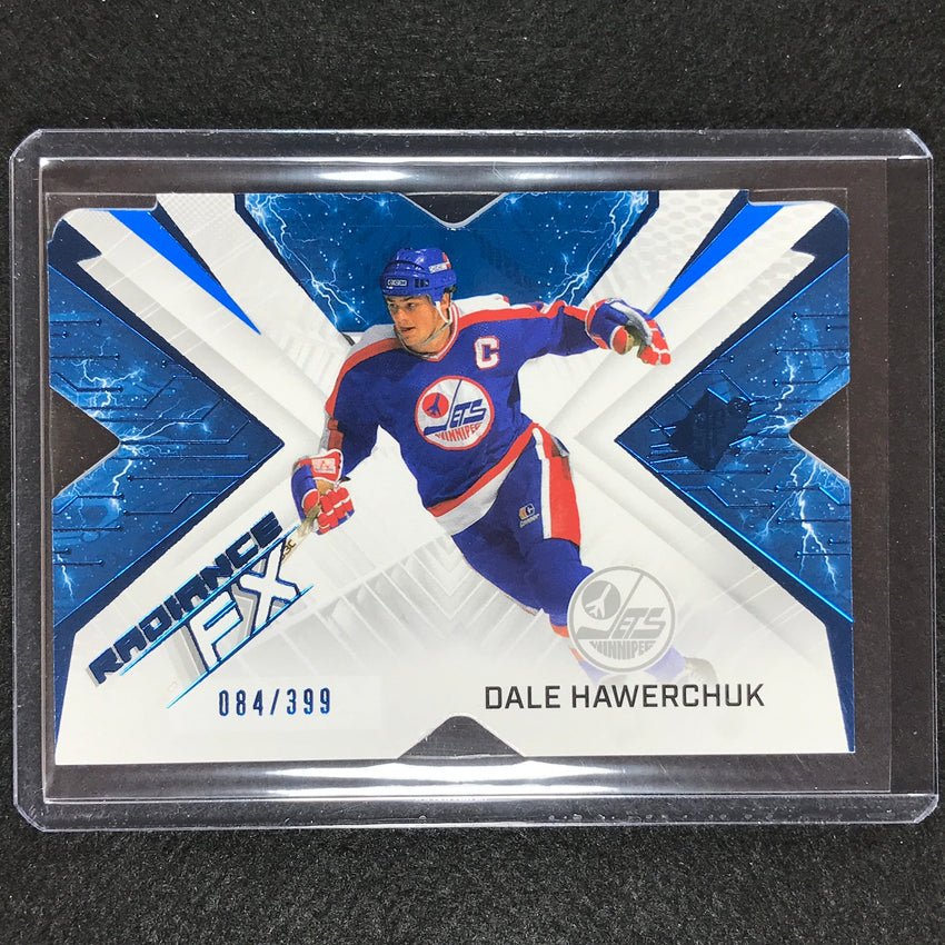 2022-23 Spx Nhl Dale Hawerchuk Radiance Fx Veteran Blue 84/399