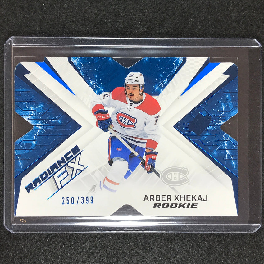 2022-23 Spx Nhl Arber Xhekaj Radiance Fx Rookie Blue 250/399 – Cherry ...