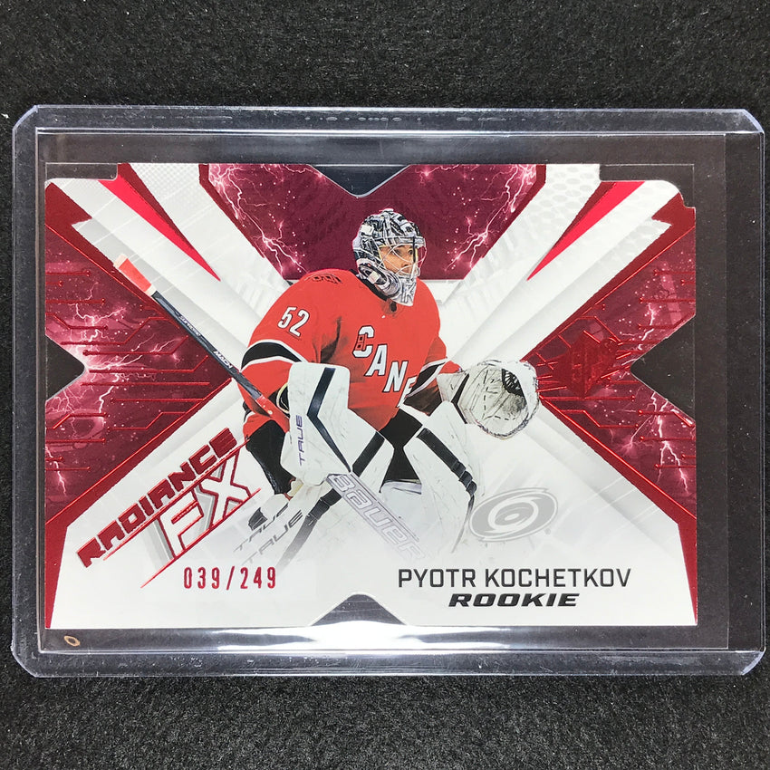 2022-23 Spx Nhl Pyotr Kochetkov Radiance Fx Rookie Red 39/249