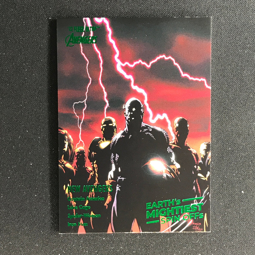 2022 Fleer Ultra Avengers New Avengers Earths Mightiest Spin-offs Green Foil No 1