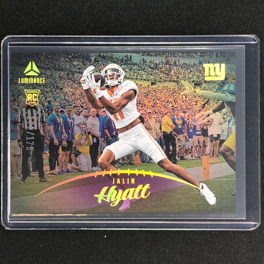 2023 Luminance Nfl Jalin Hyatt Rookie Horizontal Purple /175 No 184