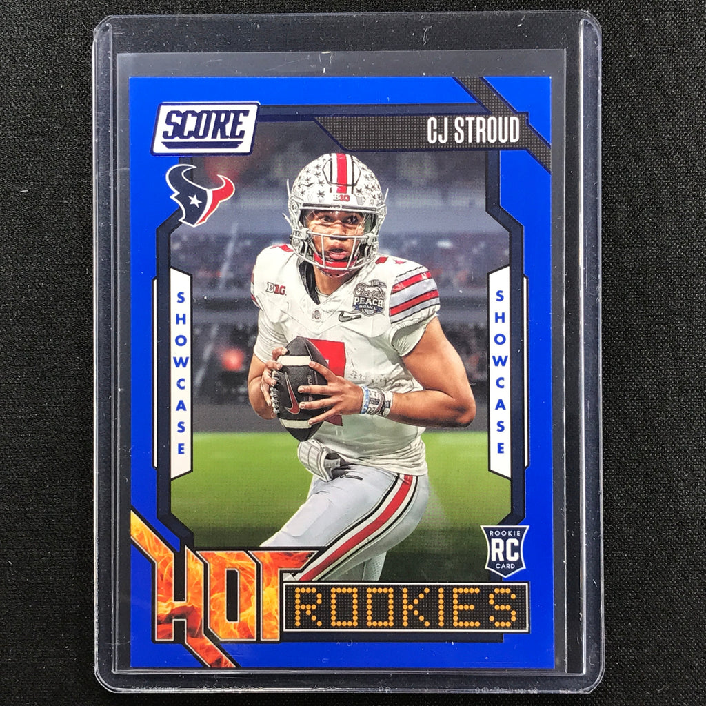 2023 Score Cj Stroud Hot Rookies Showcase Blue 30/100 – Cherry Collectables