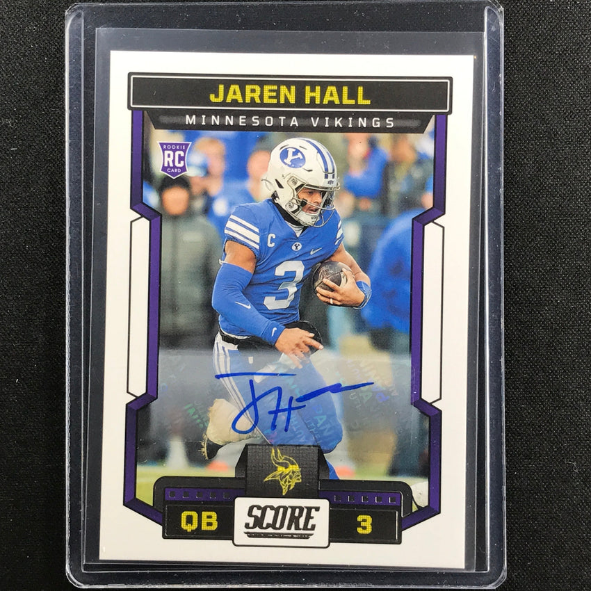 2023 Score Jaren Hall Rookie Signatures Auto Base No 311