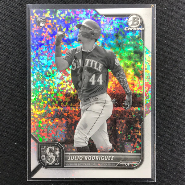 2022 Bowman Chrome JULIO RODRIGUEZ Rookie B&W Mini-Diamond