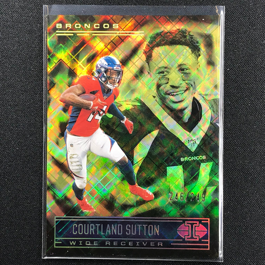 2021 Illusions COURTLAND SUTTON Trophy Collection Yellow Diamond /249 ...