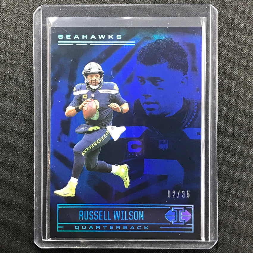 2021 Illusions Russell Wilson Trophy Collection Platinum 2/35