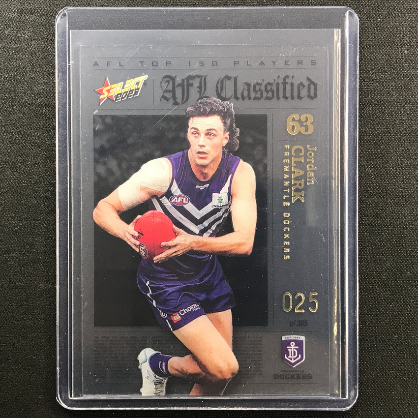 2023 Footy Stars Jordan Clark Afl Classified No 63 25/365