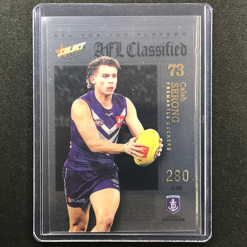 2023 Footy Stars Caleb Serong Afl Classified No 73 280/365