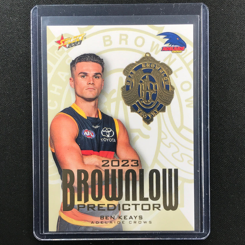 2023 Footy Stars BEN KEAYS Brownlow Predictor Gold 187/260