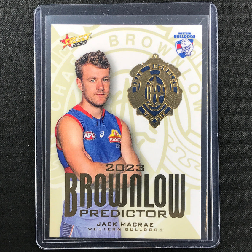 2023 Footy Stars Jack Macrae Brownlow Predictor Gold 30/260