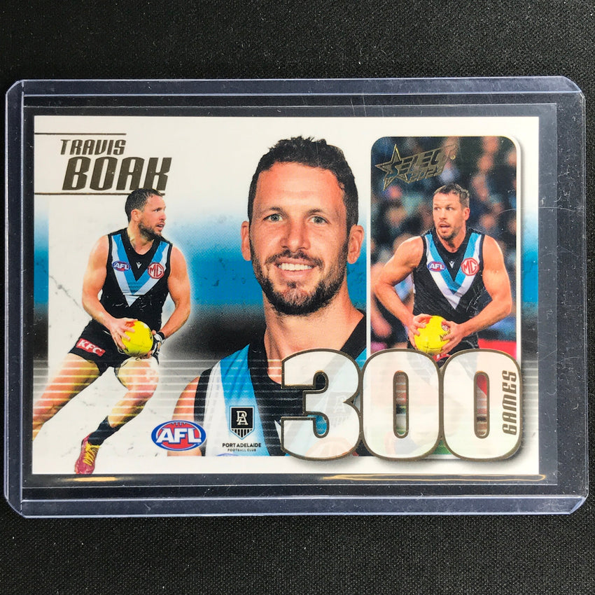 2023 Footy Stars Travis Boak 300 Game Case Card No 139