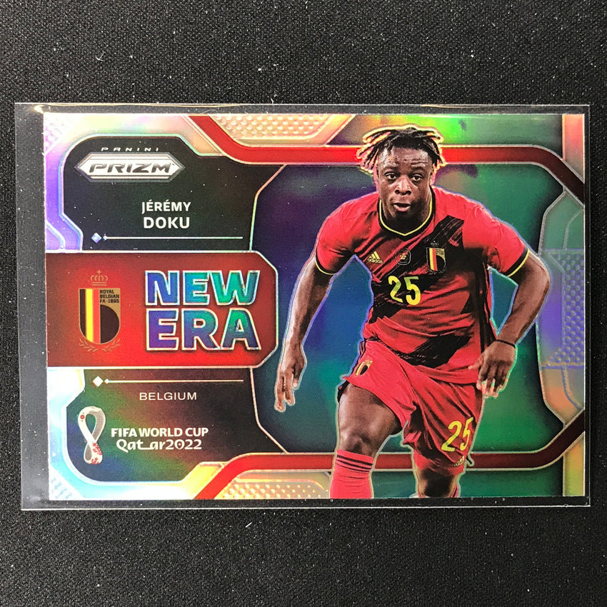 2022 Prizm FIFA World Cup Qatar JEREMY DOKU New Era Silver #36