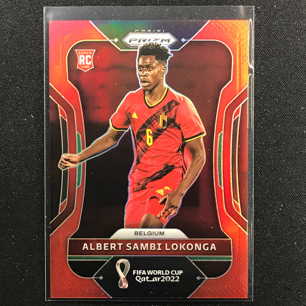 2022 Prizm FIFA World Cup Qatar ALBERT SAMBI LOKONGA Rookie Red /399 ...