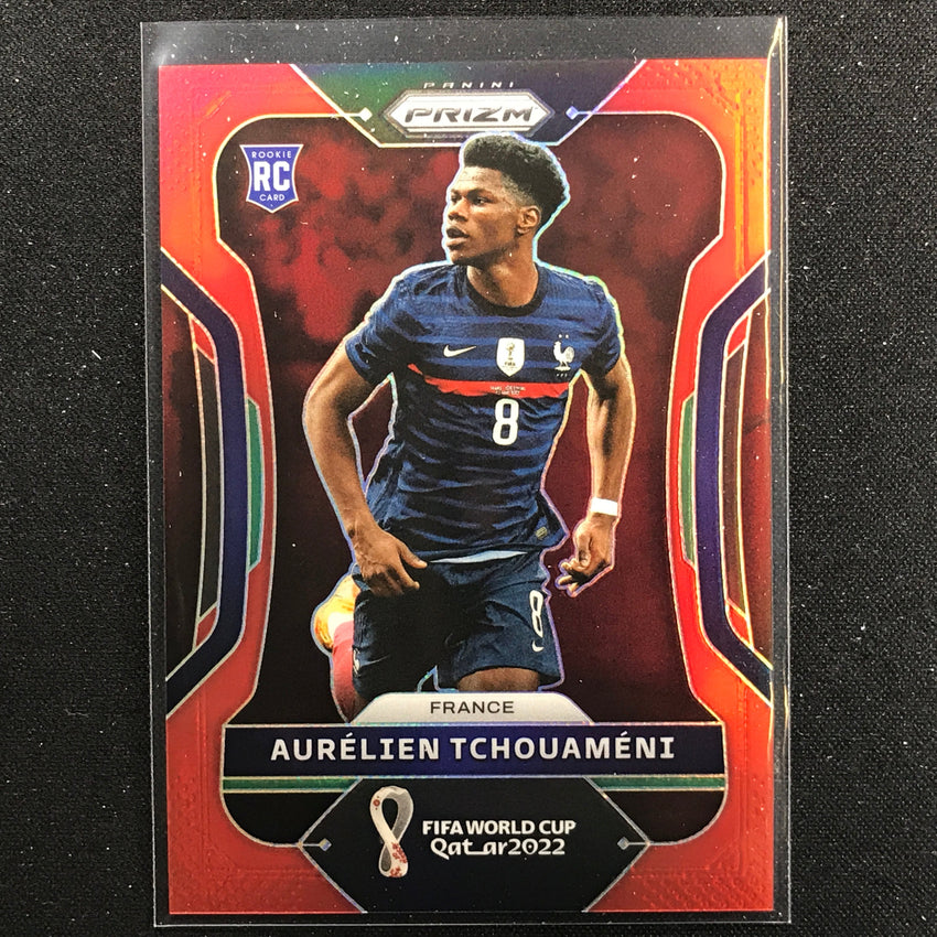 2022 Prizm FIFA World Cup Qatar AURELIEN TCHOUAMENI Rookie Red