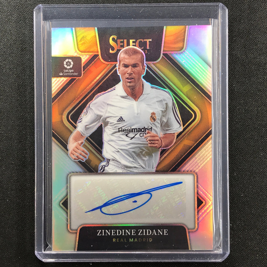 2022-23 Select La Liga Zinedine Zidane Signatures Auto Silver Prizm No –  Cherry Collectables