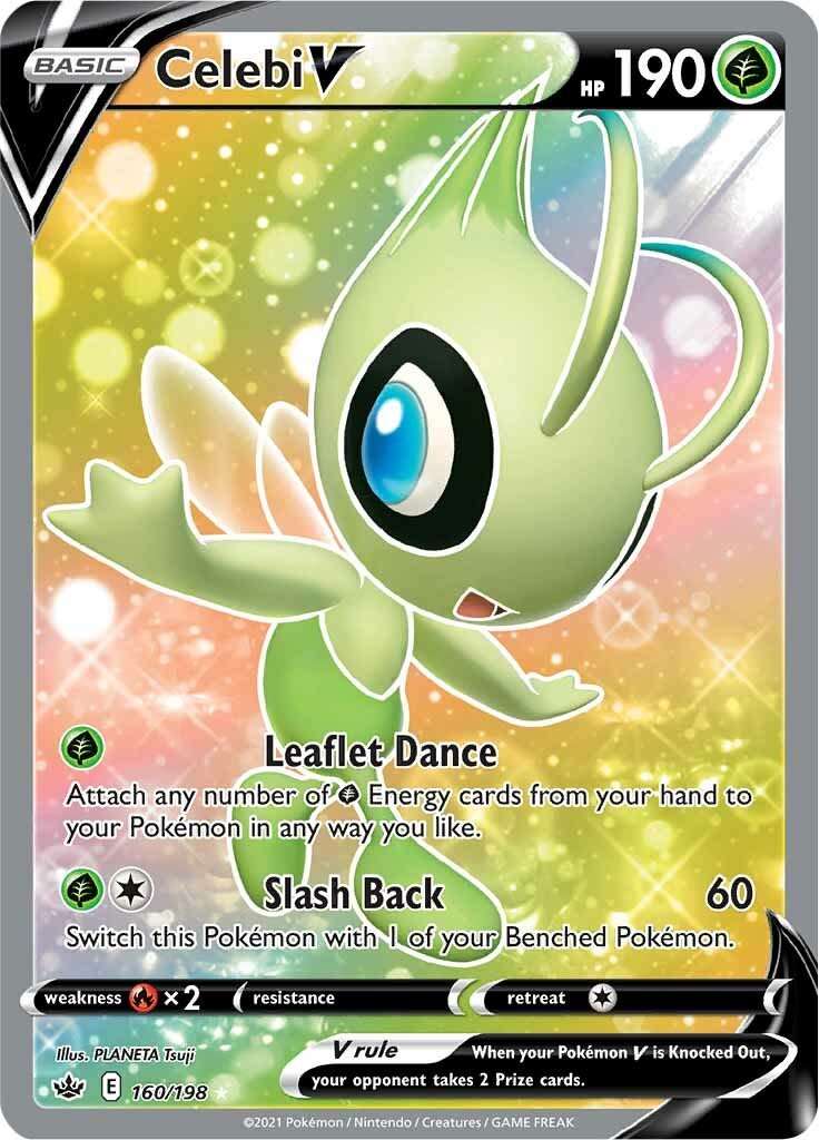 Celebi V - 160/198 - Full Art Ultra Rare Chilling Reign