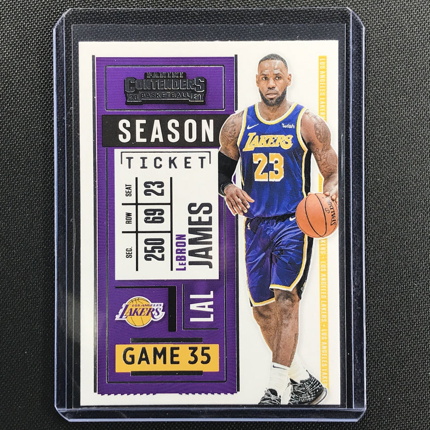 2020-21 Contenders LEBRON JAMES Base Season Ticket #81