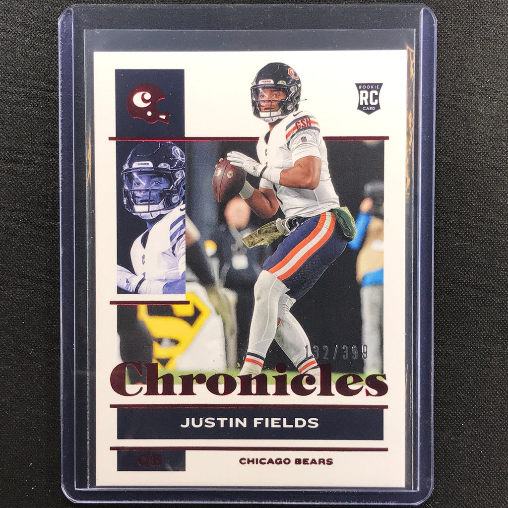 2021 Chronicles Justin Fields Rookie Chronicles Base Set Red 132399