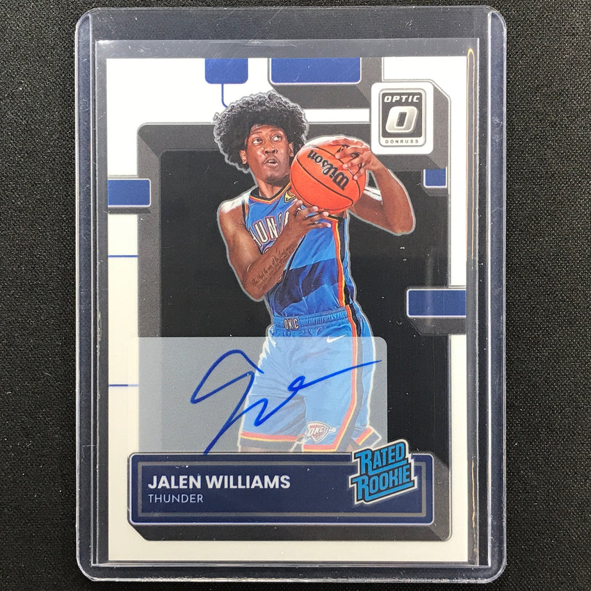 2022-23 Donruss Optic JALEN WILLIAMS Rated Rookie Signatures Auto