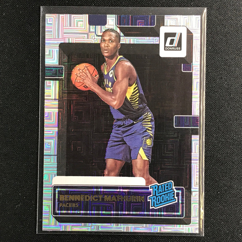 2022-23 Donruss Bennedict Mathurin Rated Rookie Choice Infinite Silver No 206