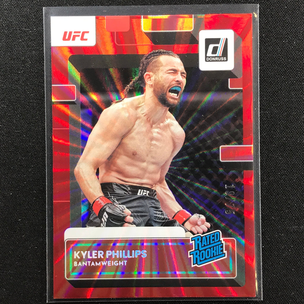 2023 Donruss Ufc Kyler Phillips Rated Rookie Holo Red Laser 19/75 ...