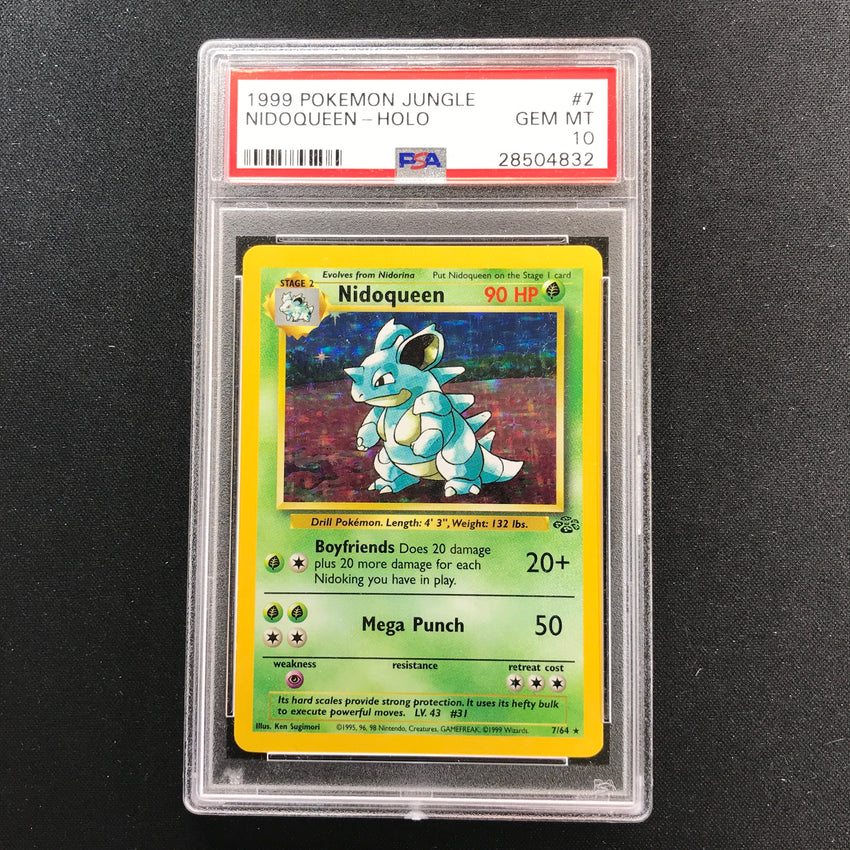 PSA 10 Nidoqueen - 7/64 - Holo Rare 1999 Jungle Unlimited 832