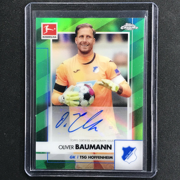 2020-21 Topps Chrome Bundesliga OLIVER BAUMANN Green Refractor